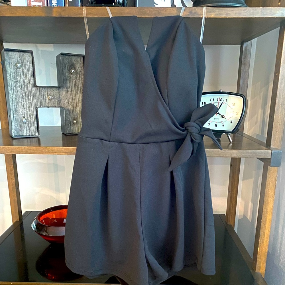 Black Fancy Romper Size Small
